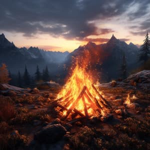 Firelight Echoes: Calming Tunes for Relaxation - Relaxing Spaces