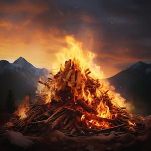 Fireside Yoga Calm: Soothing Ember Sounds - Yoga Radiance