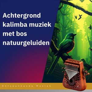 Achtergrond kalimba muziek met bos natuurgeluiden - Ontspannende Muziek