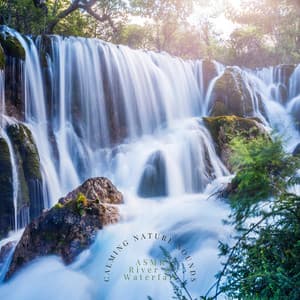 Calming Nature Sounds - ASMR River & Waterfall