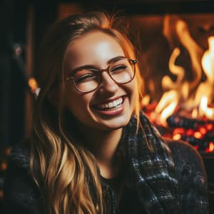 Calidez A La Luz Del Fuego A Capella: Música Para Aliviar El Estrés - Grabaciones de naturaleza 4D