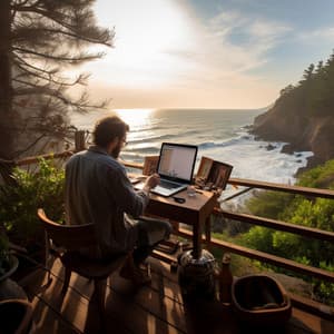 Sonidos Líquidos: Sonidos Binaurales Del Océano Para La Felicidad Profunda En El Trabajo - Música de Trabajo Clasico