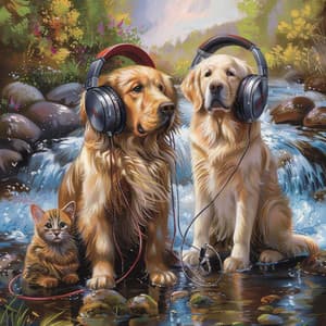 Binaural River: Pets Soothing Sounds - Relaxing Pet Music