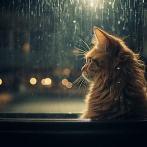 Santuario Lluvioso De Los Gatos: Tonos Ambientales Calmantes - Monjes por la paz