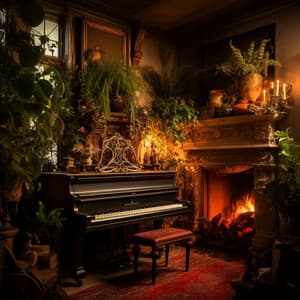 Fireside Melodies: Piano for Relaxation - Fireplace