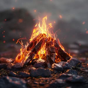 Binaural Bonfire Night for Deep Sleep - Fall Asleep Machine