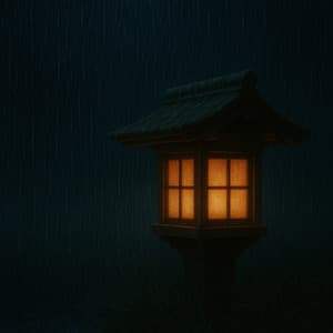 12AM Showers: Rain Over Lantern Light - 24H Rain Sounds