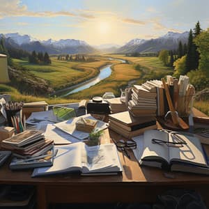 Productivity Symphony: Music by the Waterfalls - Brainwave Samples