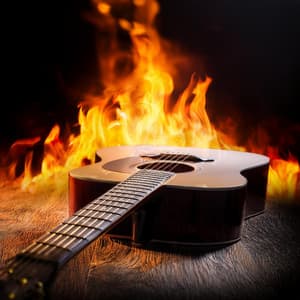 Relaxing Guitar Embers: Strums by the Fire - Premium Guitar Music