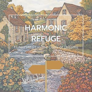 Harmonic Refuge: Flute's Heart in the Oasis of Dreams - Tranquility Oasis