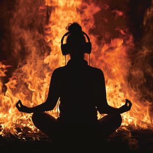 Calming Fire: Meditation Warmth Melodies - Meditation Group