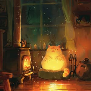 Fuego Binaural Para Gatos: Brillo Suave - Musicoterapia para gatos