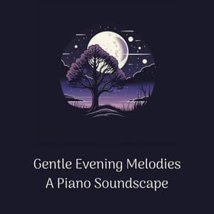 Gentle Evening Melodies: A Piano Soundscape - Night Ambience Lovers