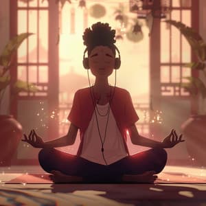 Meditation Harmony: Serene Melody Echoes - Meditation and Stress Relief Therapy