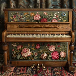 Hilos Artísticos: Tapiz De Música De Piano - Cubiertas para pianos