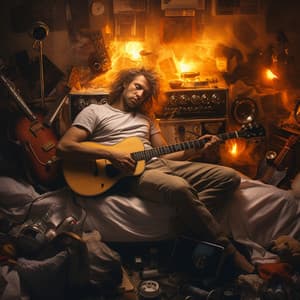 Fire Harmonies: Sleep Melodic Embrace - Relaxing Spaces