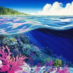 The Cheerful Chorus of the Coral Cove - Calm Ocean Sounds