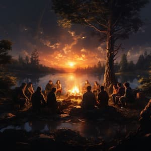 Sueños Sonoros De Fuego: Música Para Dormir - Naturaleza Caldwell