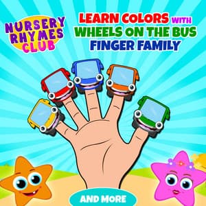 Learn Colors with Wheels on the Bus Finger Family and More - Nursery Rhymes Club