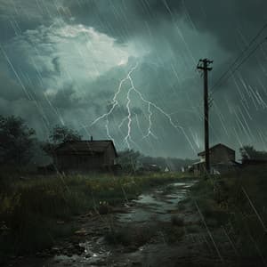 Binaural Thunder Echoes: Calming Rain for Sleep - Fall Asleep Machine