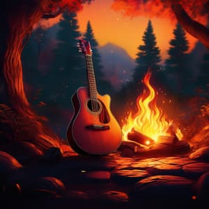 Meditation Flames: Guitar Melodies and Fire Ambiance - Spanish Classic Guitar