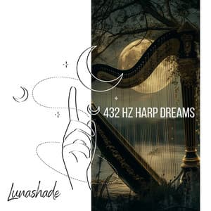 432 Hz Harp Dreams: Gentle Serenades - Lunashade