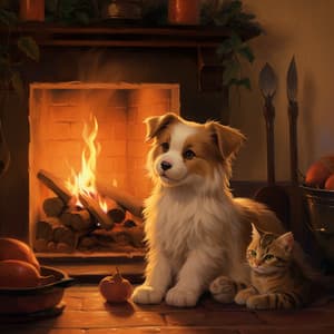 Compañeros Melódicos De La Chimenea: Serenidad Para Las Mascotas - Mago de la melodía animal