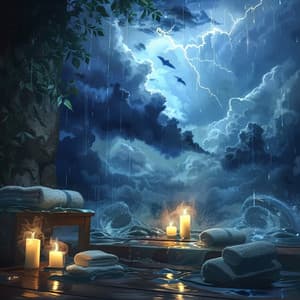 Massage in Thunder's Rhythm: Ambient Tunes - Rainforest Spa Music
