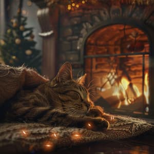 Resplandor Del Fuego: Momentos Tranquilos Para Gatos - Música de jazz para gatos