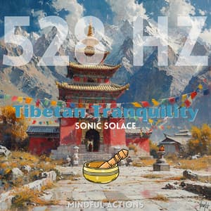 Tibetan Tranquility: 528 Hz Sonic Solace - Mindful Actions