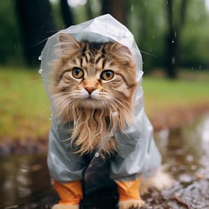Melodías Lluviosas De Gatos: Ronroneo Musical Bajo La Lluvia - Ritmos de taloha