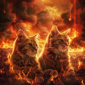 Whiskers and Warmth: Serene Fire Tunes for Cats - Relax My Cat