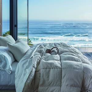 Sleep Ocean Harmony: Night's Embrace - Sleeping Stars