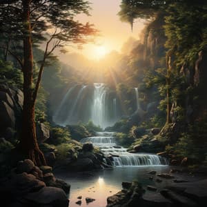 Eficiencia Que Fluye: Cascada Meditativa Y Cuencos De Cristal Para Un Trabajo Calmo - 101 Ruido