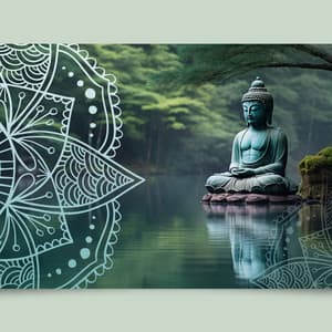 Sanctuaire Bouddhiste: Méditation et Sérénité avec Bouddha - Sanctuaire de méditation bouddhiste