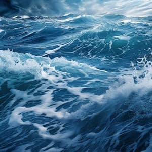 Ocean's Calm: Meditation Amidst Waves - Lights From A Distance