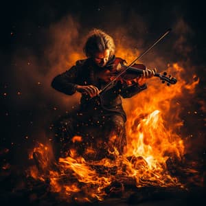 Fireside Melodies: Kindled Harmonic Whisper - Horizon Lights