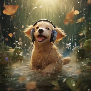 Dogs Binaural Chords: Rain Calm - Calming for Dogs