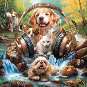 River's Comfort: Soothing Music for Pets - Animal Melody Wizard