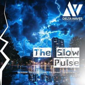 The Slow Pulse - Release Stress, Slow, Rhythmic Heartbeat of Nature - Delta Waves Thunderstorm