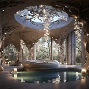 Ondas Theta: Fusión De Spa Y Lluvia - Spa de ritmos binaurales