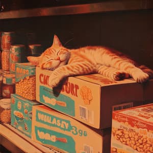 The Chill Cat Relaxes Whilst Listening to Lofi Beats - Music For Cats