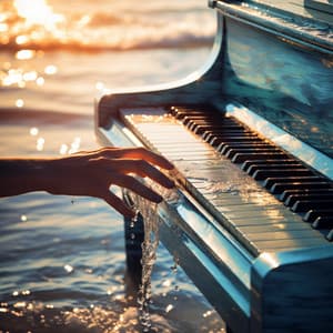 Abrazo Del Océano: Olas De Piano Que Te Llevan Suavemente A Casa - Pianos del océano