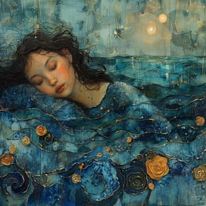 Olas Nocturnas: Melodías Para Dormir En El Océano - Una Sola Luna