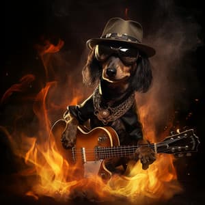 Furry Flameside: Canine Naptime Harmony - Plant Frequencies Collective