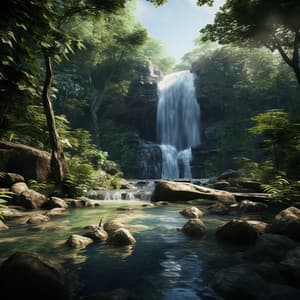 Waterfall Meditation Journey: Peaceful Nature Sounds - Surrounding Life