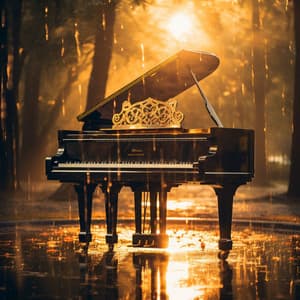 Exploración Serena Del Yoga Con Piano Lluvioso - Relajantes sonidos de lluvia