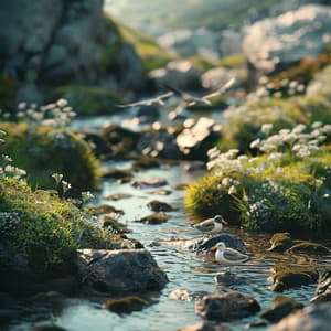 Pets Calming Binaural Sounds: Creek Birds and Nature - Pets Total Relax