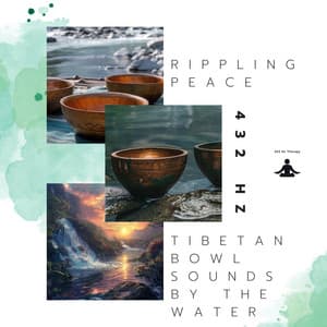 Rippling Peace: 432 Hz Tibetan Bowl Sounds by the Water - 432 Hz Therapy