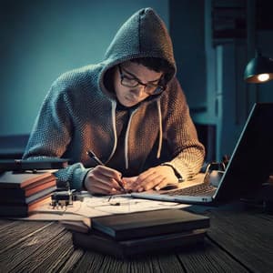 Quiet Study Nights with Hip Hop Beats - Binaural Brain Waves